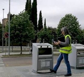 Inspección de contenedores soterrados en Sant Cugat del Vallès