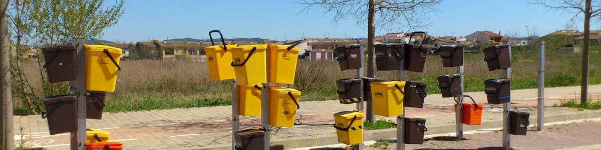 Contenedores cerrados en Pamplona