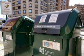 Contenedores cerrados en Pamplona