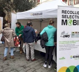 Campaña recogida selectiva móvil en Palma de Mallorca