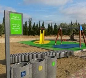Parque en el municipio de Ampolla