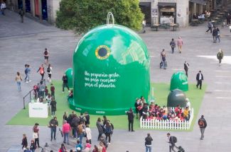 contenedor 8 metros para la recogida de vidrio
