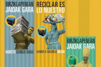 folleto informativo donde se anima a reciclar 